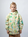 Walking Pi Little Stanley Rain Jacket - Dino Sand