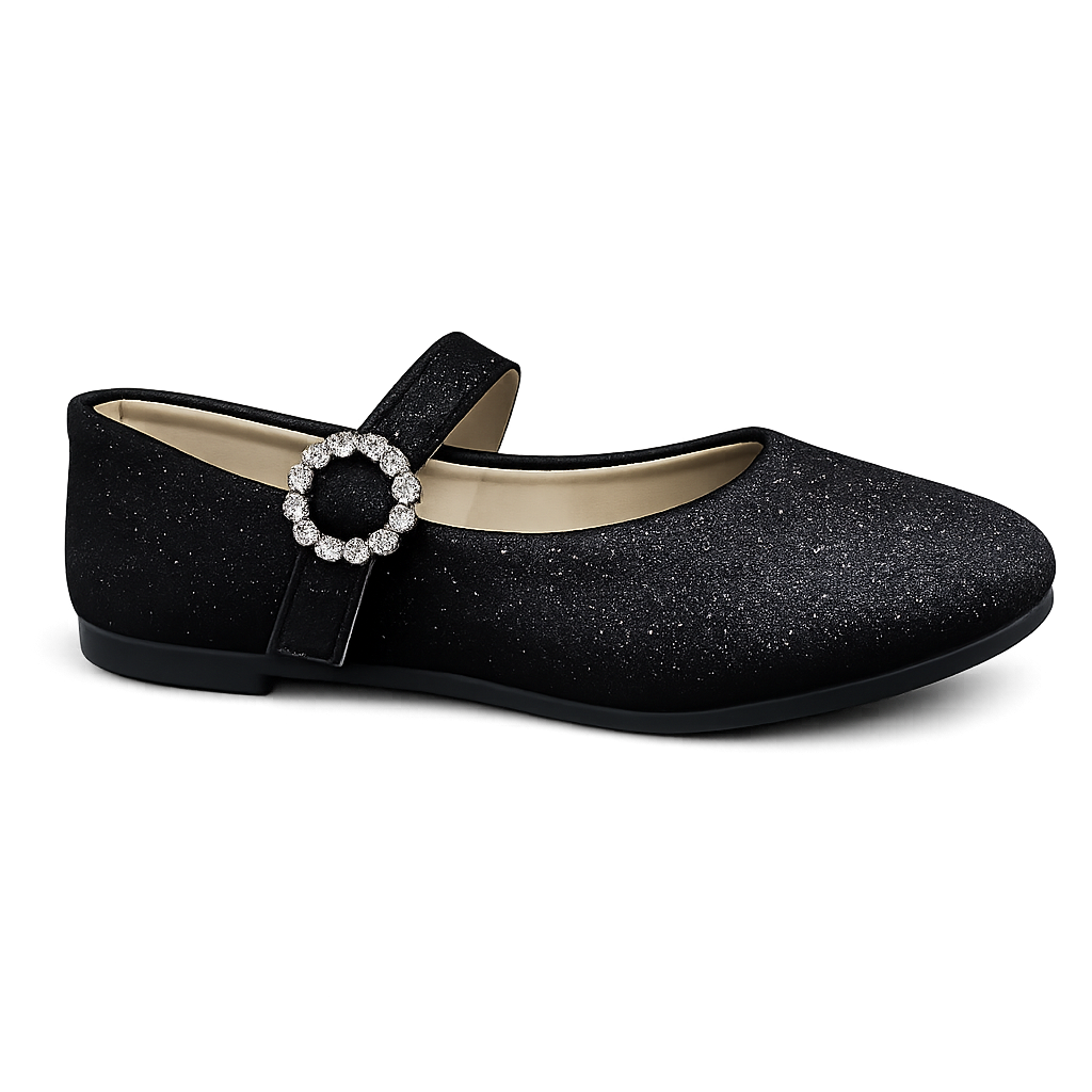 Bagley Mishka Maddy Girls' Dress Shoe - Black Glitter