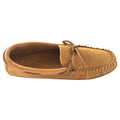 Laurentian Chief Moose Suede Moccasin - Tan