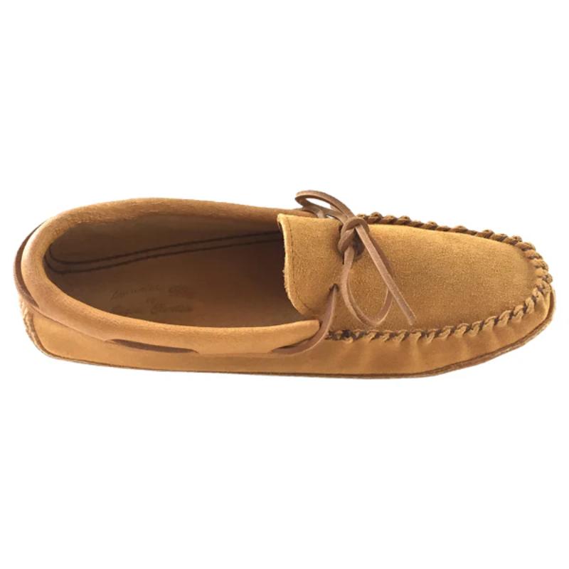Laurentian Chief Moose Suede Moccasin - Tan