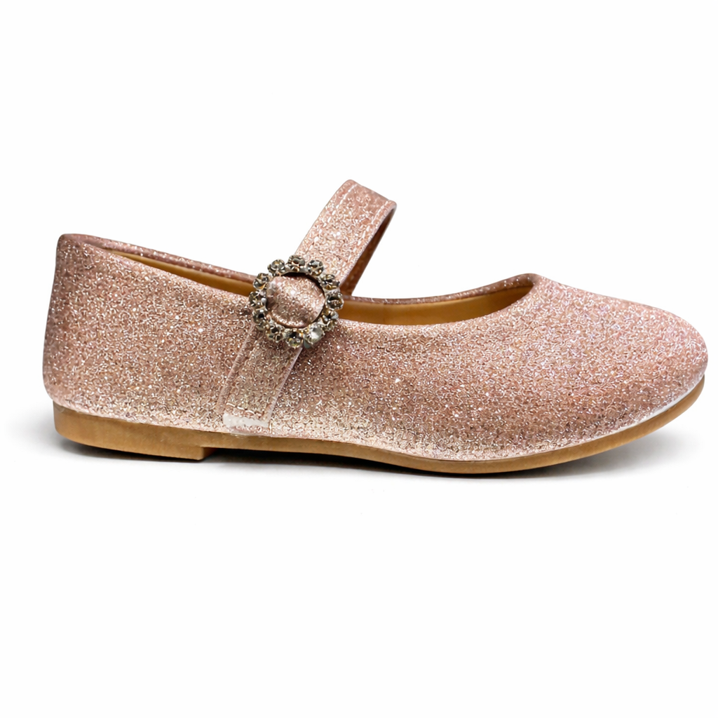 Bagley Mishka Maddy Girls' Dress Shoe - Rose Gold