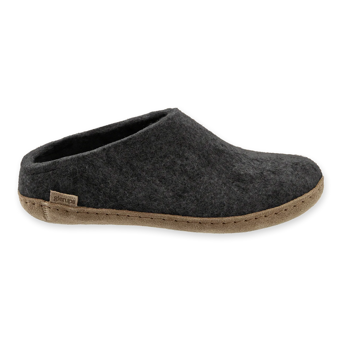 Glerups Slip-on - Charcoal, Leather Sole