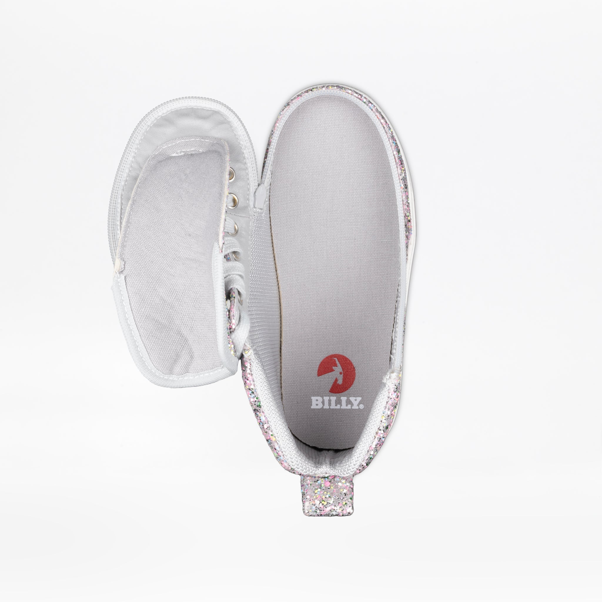 Silver Multi Glitter BILLY Classic D|R II High -Shoekid.ca