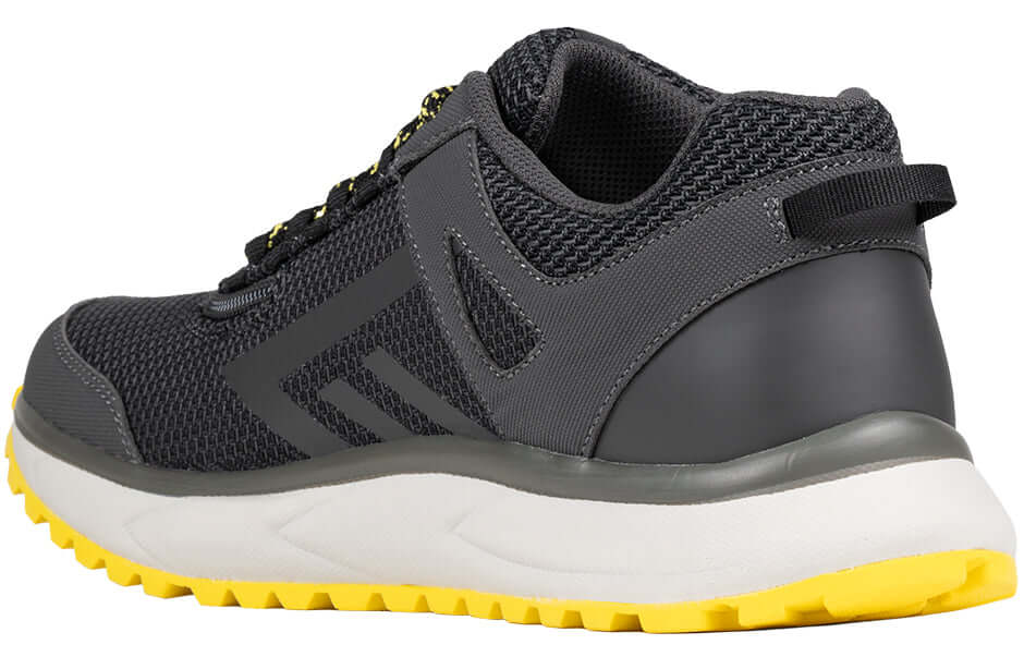 Men's Charcoal/Yellow BILLY Inclusion Trail Sneakers -Shoekid.ca
