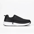 Men's BILLY Limitless adaptive shoes, black, for diabetes, plantar fasciitis, sensitive feet, available in wide and extra wide sizes.