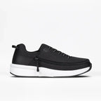 Men's BILLY Limitless adaptive shoes, black, for diabetes, plantar fasciitis, sensitive feet, available in wide and extra wide sizes.