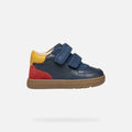 GEOX B Biglia B.A Baby Shoe - Navy/Red