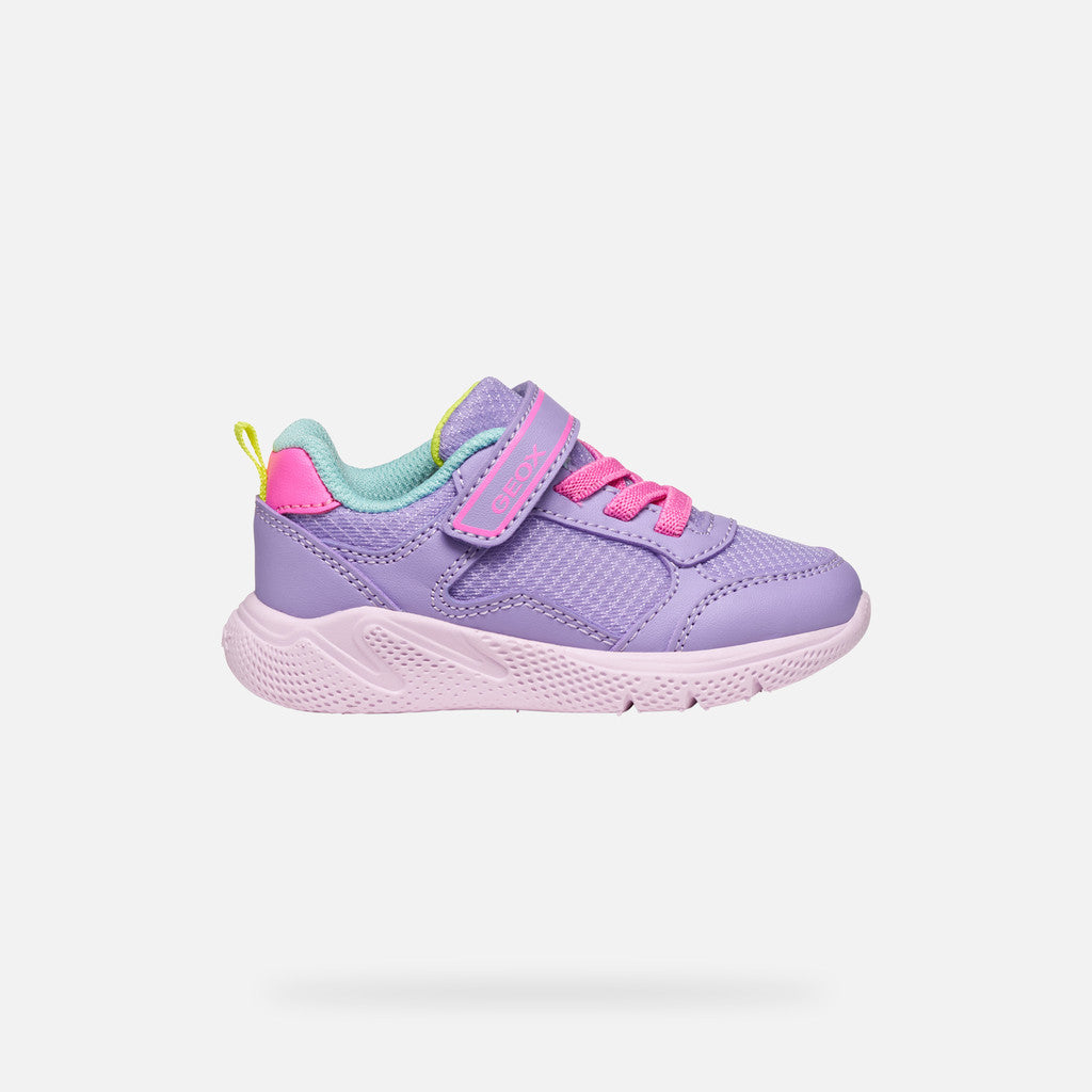 GEOX B Sprintye Girl B Baby Shoe - DK Lilac/Fuchsia