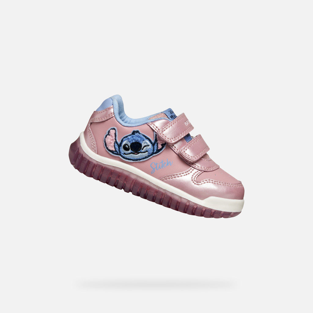 GEOX Disney Stitch Lightyloo Baby Shoe - Pink