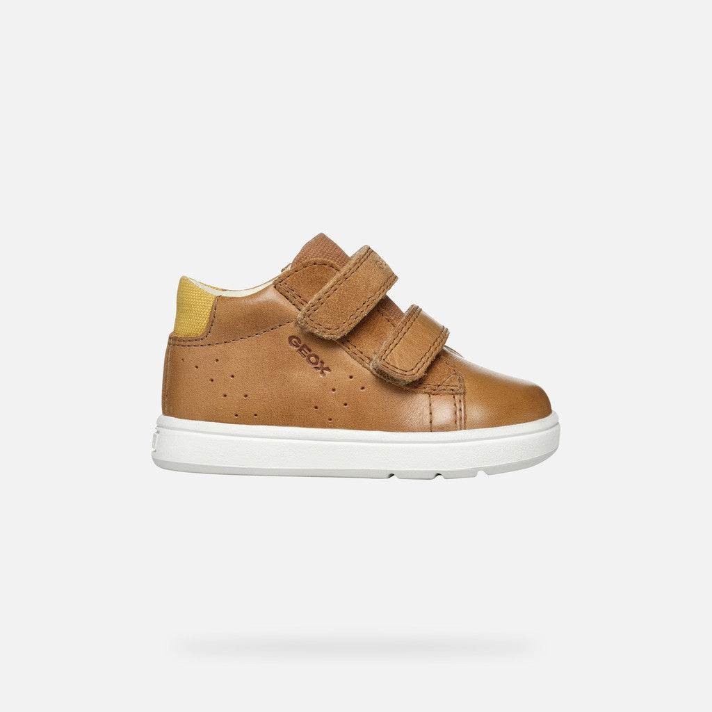 GEOX B Biglia B.D Baby Shoe - Caramel/Ochre