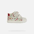 GEOX B Biglia G.C Baby Shoe - White/Red