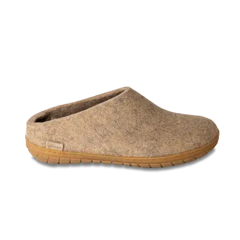 Glerups Slip-on Women's - Sand, Honey Rubber Sole