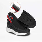 Women's BILLY adaptive shoes for diabetes, plantar fasciitis, wide feet, wheelchair use, and orthotics with easy zip design.