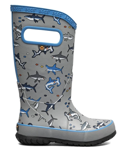 BOGS Shark Print – Kids' Rain Boots