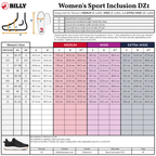 Women's Mauve/White/Plum BILLY Sport Inclusion DZ1 -Shoekid.ca