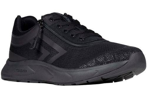 Men's Black BILLY Sport Inclusion Sneakers with zipper, orthopedic and AFO-compatible, wide-width for ankle support
