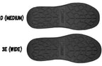 Sole view of BILLY men's athletic sneakers in D medium and 3E wide widths with orthopedic and AFO compatibility.