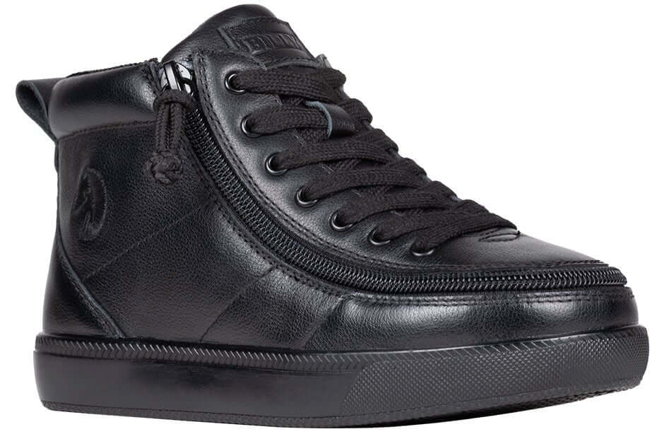 Black to the Floor Leather BILLY Classic D|R II High Tops -Shoekid.ca