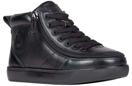 Black to the Floor Leather BILLY Classic D|R II High Tops -Shoekid.ca