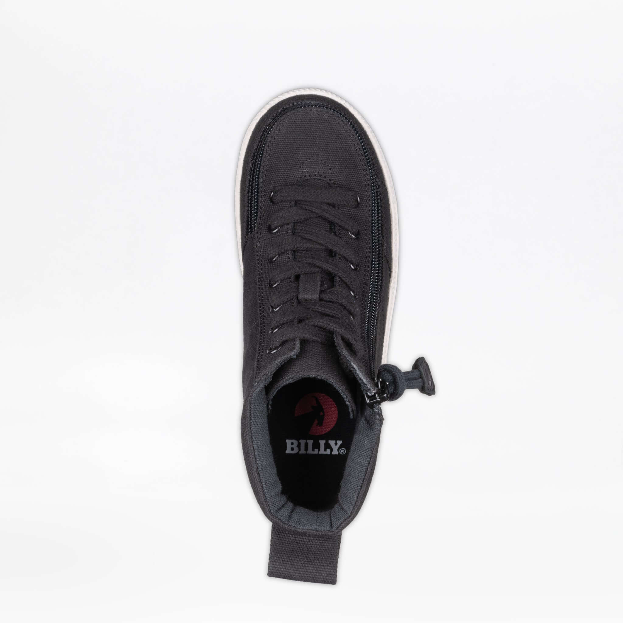Black/White BILLY Classic Lace High Tops -Shoekid.ca