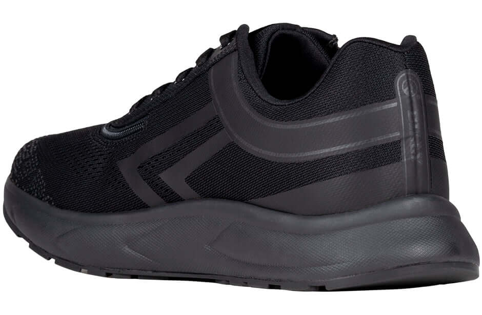 BILLY Men's Black Athletic Sneakers with Orthopedic Zipper and Wide Fit, Ideal for Ankle Support and AFO Compatibility