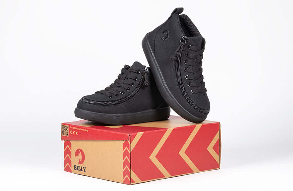 Black to the Floor BILLY Classic D|R II High Tops CPMA-Certified AFO-Ready