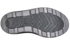 Black Grey BILLY Ice II Kids Winter Boots sole with durable traction pattern for stability in snowy conditions. AFO friendly design.