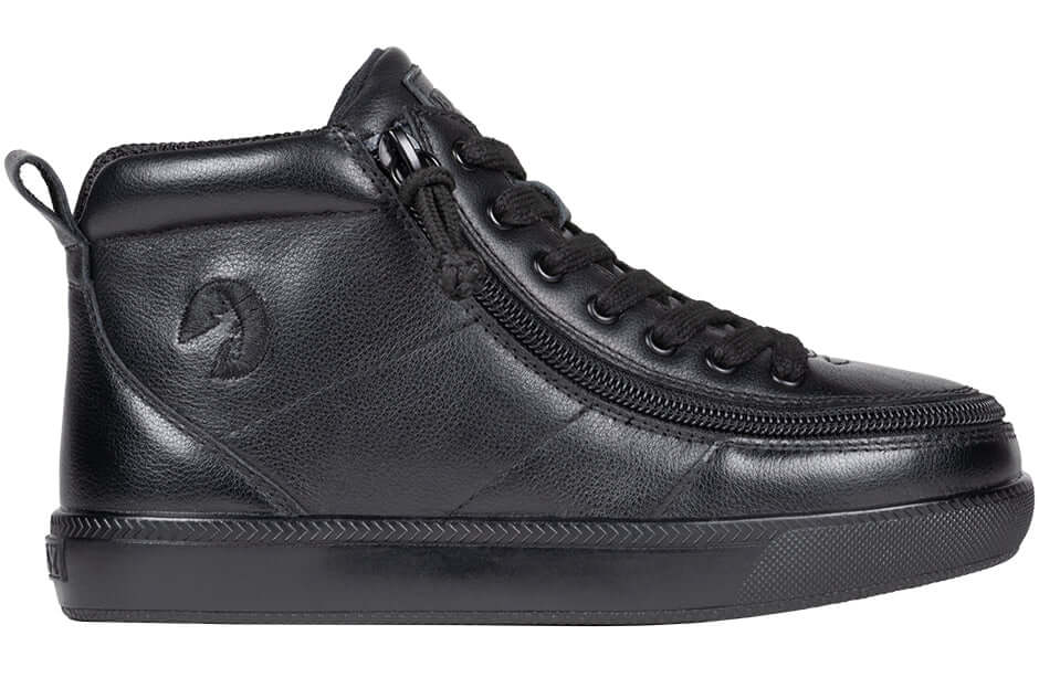 Black to the Floor Leather BILLY Classic D|R II High Tops -Shoekid.ca