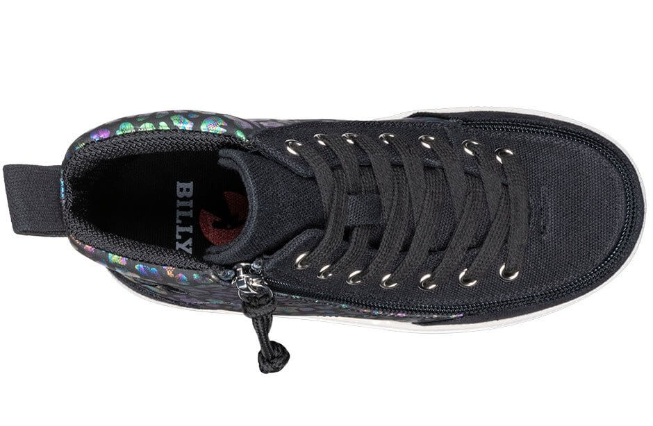 Black Leopard BILLY Classic D|R II High Tops CPMA-Certified AFO-Ready -Shoekid.ca
