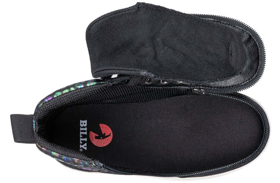 Black Leopard BILLY Classic D|R II High Tops CPMA-Certified AFO-Ready -Shoekid.ca