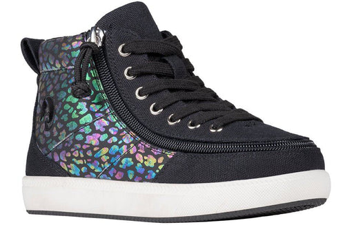 Black Leopard BILLY Classic D|R II High Tops CPMA-Certified AFO-Ready -Shoekid.ca