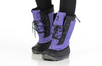 Black/Purple BILLY Ice Winter Boots - AFO Friendly Kids' Footwear for Extreme Cold Comfort
