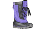 Black/Purple BILLY Ice Winter Boots for Kids - AFO Friendly with exceptional warmth and easy access design for extreme cold weather.