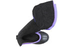 Black/Purple BILLY Ice Winter Boots with open wrap-around design, showcasing black insulated inner fabric, AFO friendly for kids.