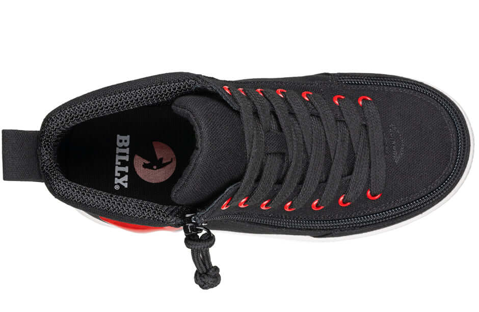 Black/Red Light Ups BILLY Classic D|R High Tops -Shoekid.ca