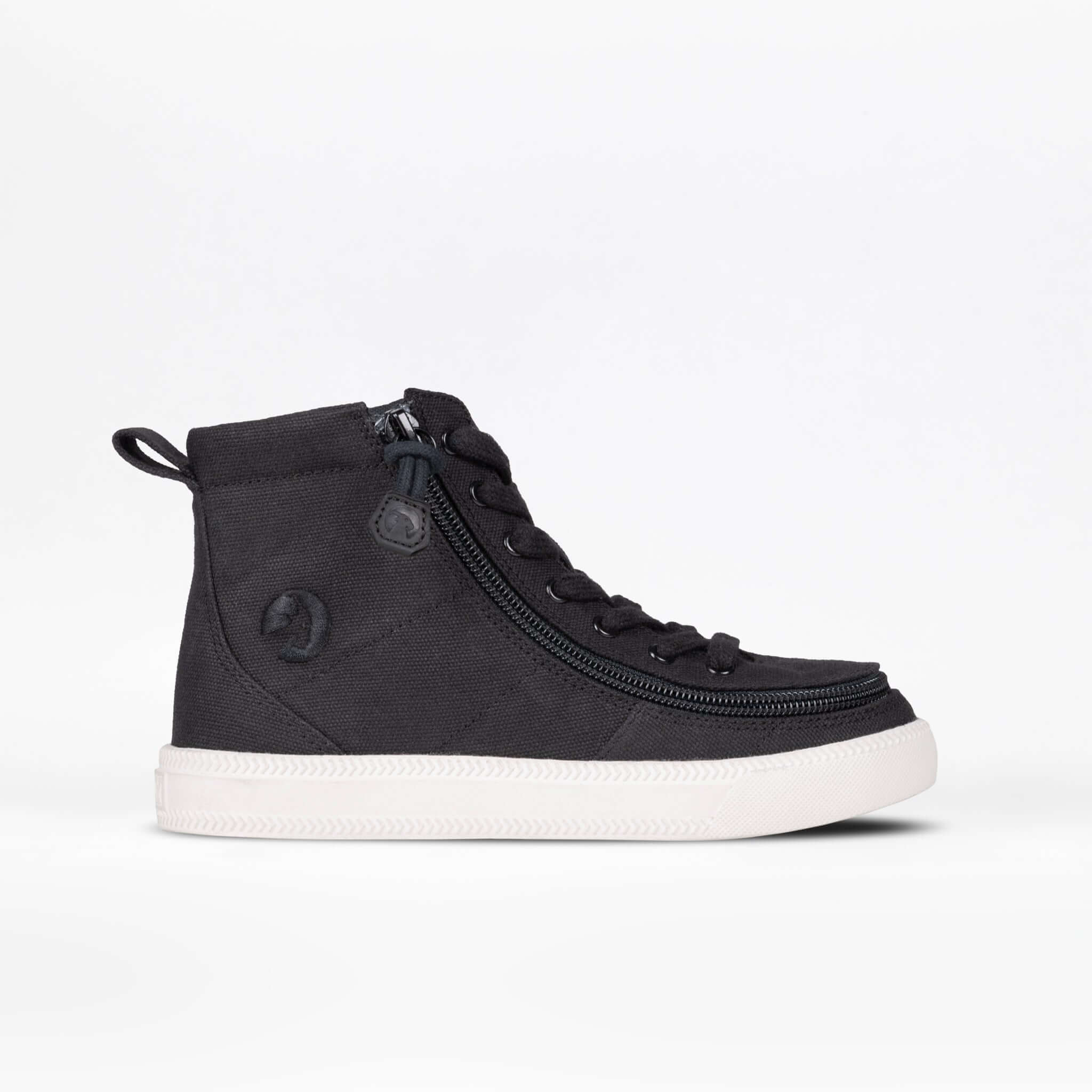 Black/White BILLY Classic Lace High Tops -Shoekid.ca
