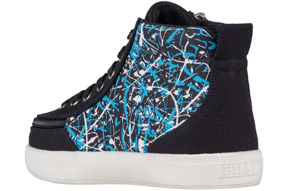 Black Graffiti BILLY Classic D|R II High Tops CPMA-Certified AFO-Ready -Shoekid.ca