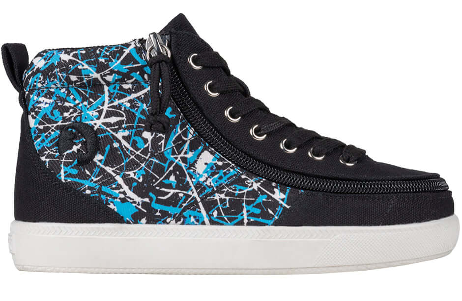 Black Graffiti BILLY Classic D|R II High Tops CPMA-Certified AFO-Ready -Shoekid.ca