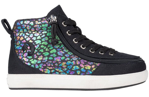 Black Leopard BILLY Classic D|R II High Tops CPMA-Certified AFO-Ready -Shoekid.ca