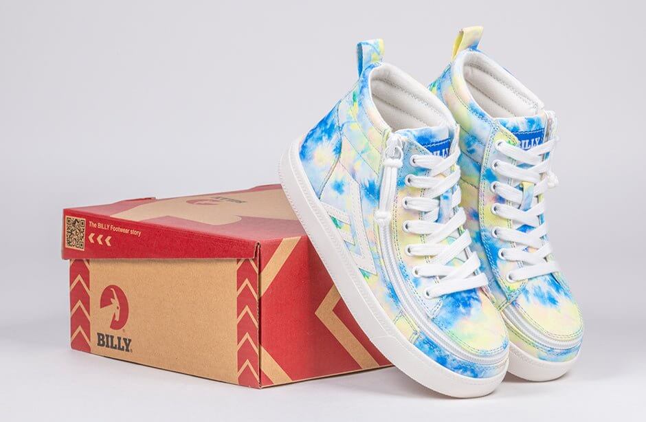 Blue Watercolor BILLY CS High Tops 2.0 -Shoekid.ca