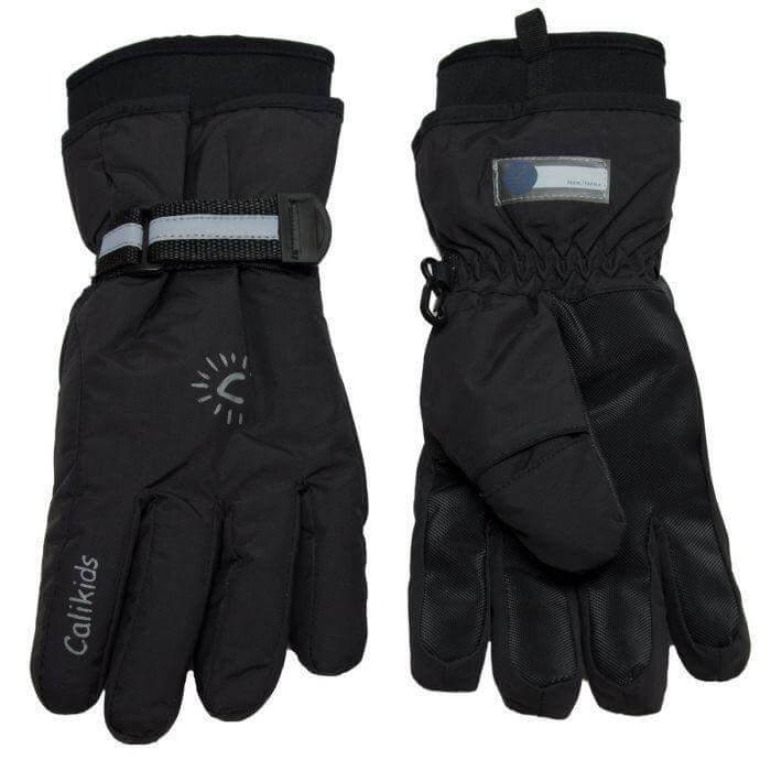Calikids Neoprene Cuff Glove 100% Waterproof Kids Gloves - Black