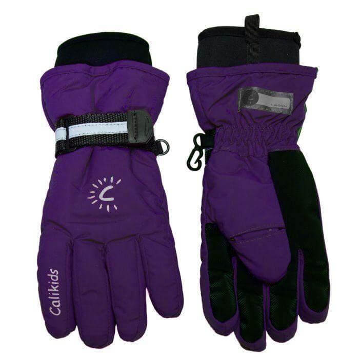 Calikids Neoprene Cuff Glove Waterproof Kids Gloves - Purple