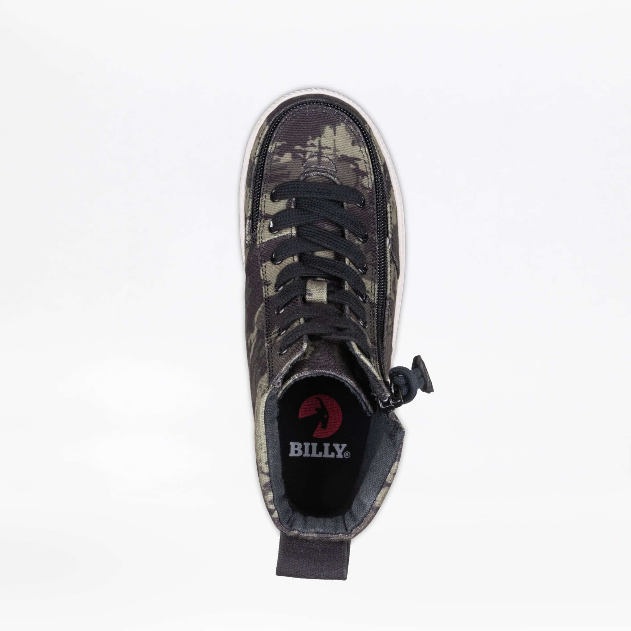 Camo/White BILLY Classic Lace High Tops -Shoekid.ca