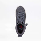 Charcoal/White BILLY Classic Lace High Tops -Shoekid.ca