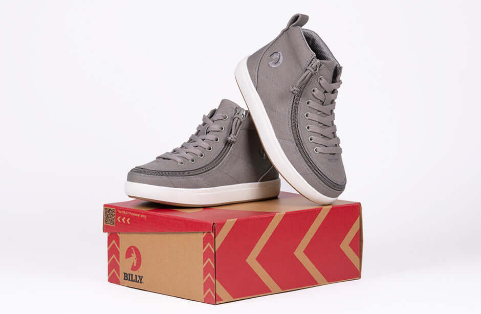 Dark Grey BILLY Classic D|R II High Tops CPMA-Certified AFO-Ready -Shoekid.ca