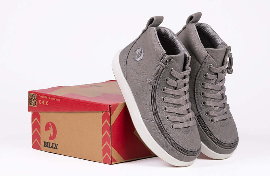 Dark Grey BILLY Classic D|R II High Tops CPMA-Certified AFO-Ready -Shoekid.ca