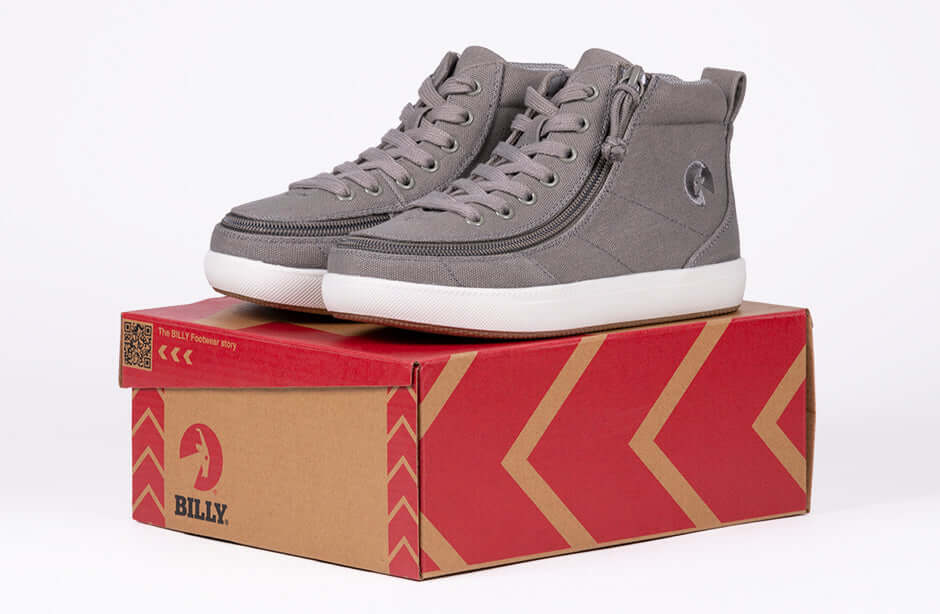 Dark Grey BILLY Classic D|R II High Tops CPMA-Certified AFO-Ready -Shoekid.ca