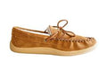 Laurentian Chief Sheepskin Moccasin - Moka/Dark Tan Suede