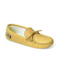 Laurentian Chief Moccasin with Sole - Natural Moose Hide