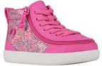 Fuchsia Snake BILLY Classic D|R II High Tops -Shoekid.ca
